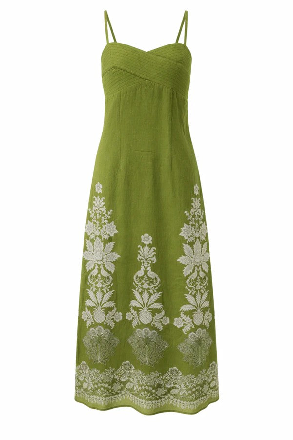 Carlie Green Ivory Lace Floral Midi – bfree boutique