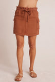 BElla Dahl Clothing Posey Cargo Mini Skirt Style B3259-D65-302 SMBRN in Summer Brown;Cargo Mini Skirt;Bella Dahl Brown Cargo Mini Skirt; 