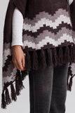 Barefoot Dreams Clothing Cozy Chic Mosaic Wrap Style BDWCC1240 in Umber Multi; Cozy Wrap; Winter Cozy Wrap;