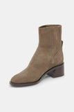 Dolce Vita Linny H2O in Olive Suede;Suede Abkle Boot;Low Heel Suede Ankle Boot;Suede Boot; 