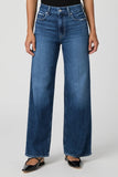 Paige Anessa 31" Wide Jean Style 1C72F72-C611 in Dresden;Premium Wide LEg Denim Jean;Paige Dark Wash Wide Leg Jeans;Fall Jeans;