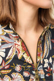 Spartina 449 Clothing Nora Half-Zip Dress w/Vegan Leather in Brown Sugar;Spartina 449 Clothing Nora Half-Zip Dress Guerard Estate Bird;
