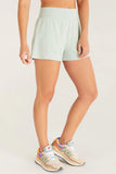 Z Supply Clothing Vanna Smocked Short Style ZS232448 JDT in Jadeite;women's Summer Lounge Short;Women's Terrycloth Shorts; 