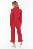 Show ME Your Mumu Major Blazer Style Mr2-4391 RS10 in Red Suiting;Women's Red Blazer;Show Me Your Mumu Red Blazer;Holiday Blazer