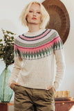 27 Miles Malibu Salena Cashmere Sweater in Pebble Cream; 
