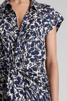 ALC Emilia Midi Shirtdress Style 6DRES02581 NVCR in Navy Cream; 