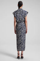 ALC Emilia Midi Shirtdress Style 6DRES02581 NVCR in Navy Cream; 