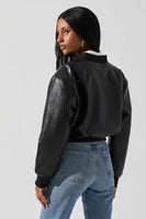 ASTR the Label Clothing Avianna Jacket Style ACT17852 in Black; 