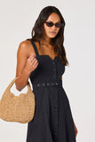ASTR the Label Clothing Mckinley Button Front Dress Style ACDR103292 in Navy; Button Front Belted V notched square neck sprin summer midi dress