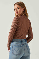 Laurel Satin Pleated Top