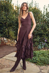 ASTR the Label Philomene Dress Style ACDR102939 in Eggplant;Fall Guest Of Dress;Wedding Guest Dress; 