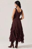 ASTR the Label Philomene Dress Style ACDR102939 in Eggplant;Fall Guest Of Dress;Wedding Guest Dress; 