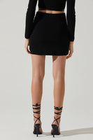 ASTR the Label Raven Mini Skirt Style ACS9127 in Black; 