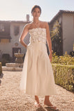 ASTR the Label Rowen Pleated Culotte Pants Style ACP7368 in White;Summer Culotte Pants; 