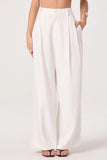 ASTR the Label Talulla Wide-Leg Linen Pants Style ACP7425 in Off White. Off White Pleated Wide leg spring summer trouser pant