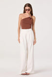 ASTR the Label Talulla Wide-Leg Linen Pants Style ACP7425 in Off White. Off White Pleated Wide leg spring summer trouser pant