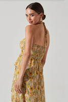 ASTR the Label Vivee Dress Style ACDR101732 in Yellow Floral;Floral Dress;ASTR Floral Dress; 