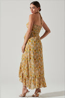 ASTR the Label Vivee Dress Style ACDR101732 in Yellow Floral;Floral Dress;ASTR Floral Dress; 