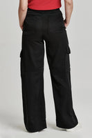 Another Love Clothing VCBM8137N2BLK in Black;Black Cargo Pant;Women's Black Cargo Pant;Another Love Cargo Pant; 