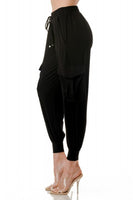 Ariella USA Clothing Cargo Pants STyle P604-ITY Blk;Black Women's Cargo Pant; 