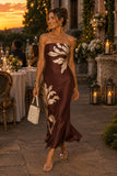 ASTR the Label Clothing Annabeth Dress Style ACDR101745NC in Brown Floral. 