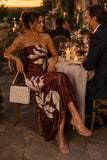 ASTR the Label Clothing Annabeth Dress Style ACDR101745NC in Brown Floral. 