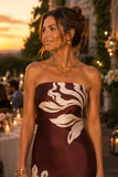 ASTR the Label Clothing Annabeth Dress Style ACDR101745NC in Brown Floral. 
