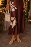 ASTR the Label Clothing Annabeth Dress Style ACDR101745NC in Brown Floral. 