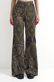 Astrid Clothing Farah Pant style 11-LD3476J in Navy Paisley; 