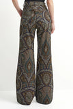 Astrid Clothing Farah Pant style 11-LD3476J in Navy Paisley; 
