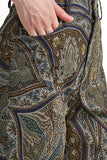 Astrid Clothing Farah Pant style 11-LD3476J in Navy Paisley; 