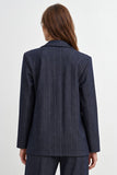 Astrid Clothing Levi Blazer Style 26-U9918J in Navy; 