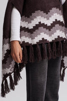 Barefoot Dreams Clothing Cozy Chic Mosaic Wrap Style BDWCC1240 in Umber Multi; Cozy Wrap; Winter Cozy Wrap; 
