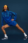Beach Riot Clothing Atticus Pullover Tyle BR35379F3 IMBC in Imperial Blue Check; 