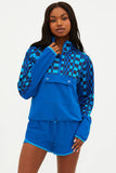 Beach Riot Clothing Atticus Pullover Tyle BR35379F3 IMBC in Imperial Blue Check; 