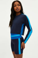 Beach Riot Clothing Paneled Rapids Long Sleeve Tee Style BR35357F3 MACB in Marine Colorblock; 