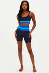 Beach Riot Clothing Samantha Short Style BR35328F3 in Marine Colorblock; 