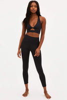 Beach Riot Summer 7-8 Pocket Legging in Black Embossed Check;Check Embossed Workout Legging;7/8 Active Legging;Beach Riot Activewear; 