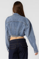 AJ Cropped Denim Jacket