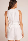 Bella Dahl Clothing Cinch Back Vest Style B2153-E97-396 Wht in White; 