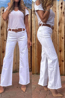 Bevy Floog Amanda in White Denim; 