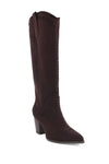Billini Finley Boot in Chocolate Suede;suede cowgirl style boot;fall suede boot;brown suede to the knee boot; 