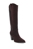 Billini Finley Boot in Chocolate Suede;suede cowgirl style boot;fall suede boot;brown suede to the knee boot; 