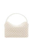Billini Jeanie Handle Bag Style HB465 in Bone; Faux Pearl Beaded Hand Bag; Bride to be handbag