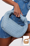 Billini Keri Shoulder Bag Style BS30 in Denim Blue;Woven Shoulder Bag; 