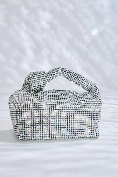 Billini Tabi Handle Bag Style HB273 in Silver Diamante; 