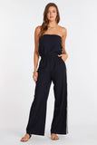 Bishop and Young Clothing Jagger Strapless Jumpsuit Style K1GJS2976A in Indigo; Side Stripe Strapless Sporty/ Great For Travel Jumpsuit