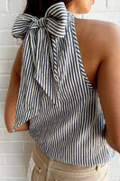 Bishop and Young Clothing SOMERSET BUBBLE TOP Style K4FTW3202-BSR in Blue Stripe; 