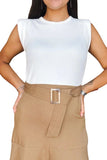Bishop and Young Skye Zip Front Dress Style KFDW3108 in Blue Tencel;Bishop and Young Kristopher Dress Style K4FDW3111B in Honey; 2 Piece Layered Look Dress