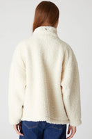 Blank NYC Feeling Frosty Trucker Style 03WK5985 FOB in color feeling freosty;Faux Sherpa and Denim Oversized Trucker Jacket;BlankNYC Sherpa and Denim Jacket;FAll Jacket; 